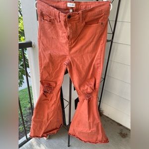 Rustic Color Flare Pant